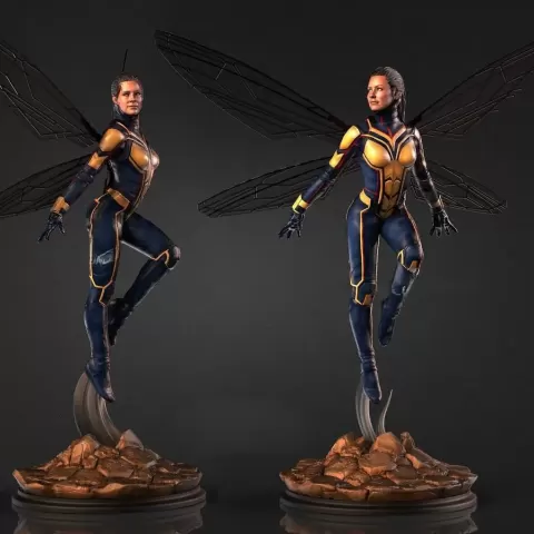 Evangeline lilly the wesp Avengers Marvel Multipart 2version - PIXEL FORGEX