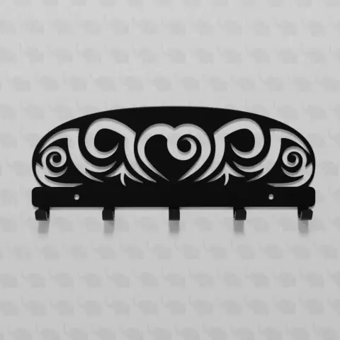 Celtic Style Wall Key Rack - Worker3D