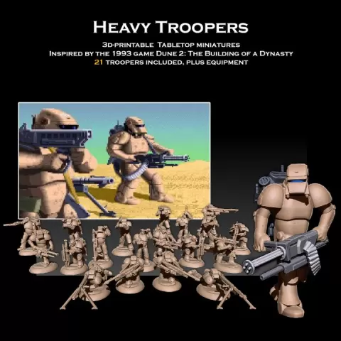 Dune 2 Heavy Troopers by Sharedog Miniatures