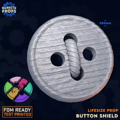Mouse Folk Button Shield Lifesize Prop by Mammoth Props