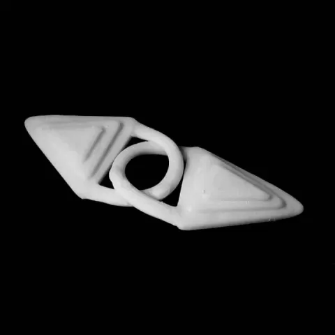 Gold weight in the form of two pyramids at The British Museum, London by Scan The World