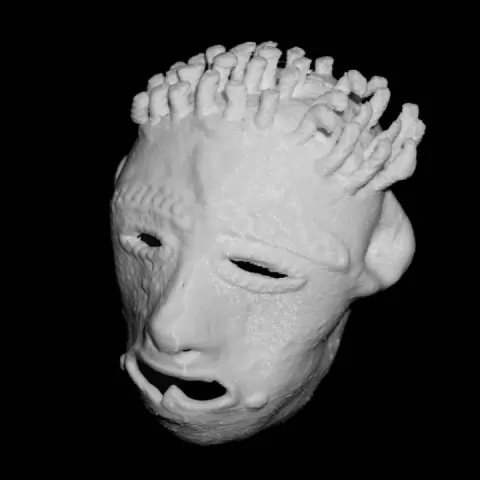 Gold weight in the form of a Human Male Head at The British Museum, London by Scan The World
