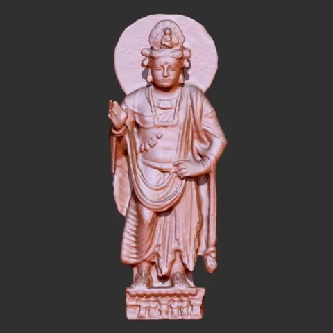 Standing bodhisattva with a turban at The State Hermitage Museum, St Petersburg by Scan The World