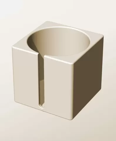 CS96-100-S Stackable slotted bin box module for creative decor