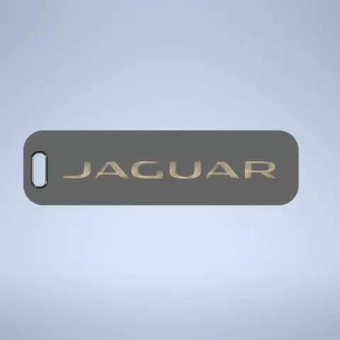 Jaguar logo emblem keychain keyring