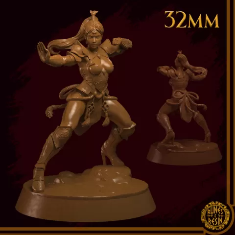 Xian Lee 32mm NSFW - Kensei Ki Warrior Adept - Ki Warrior Kensei Adept - Adept Kensei Ki Warrior by Runes & Resin