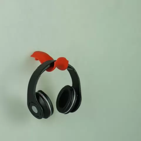 Headphone wall mount hook by Jared Ramkissoon