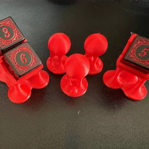 Warmachine Essence Dice Holders + soul token