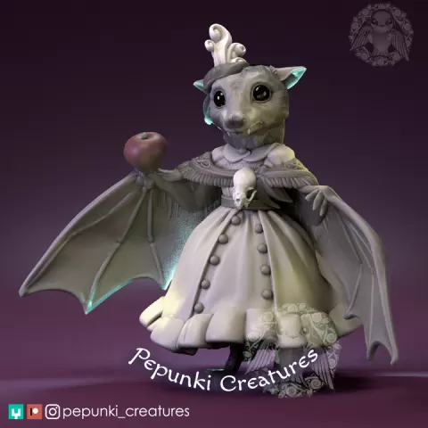 Fruit Bat Lady by Pepunki Creatures