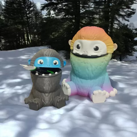 Cute Candy Container Yeti by 3DJPDESIGNS
