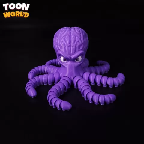 Mad Octopus Alien Invader by ToonWorld3D