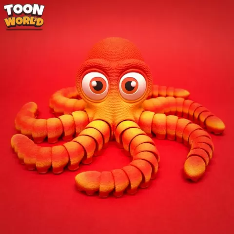 Cute Flexible Octopus by ToonWorld3D