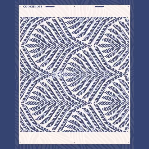 Patrón Espigas / Wheat Pattern Pattern Stencil SVG