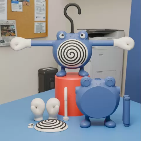 Poliwhirl Hanger - TriDimen Studio