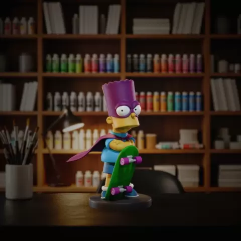 Bartman with skate - Dark maker