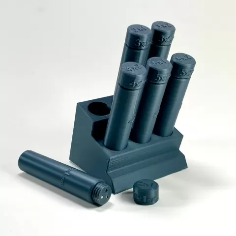 Mag Tubes: Modular Magnet Storage by Custom Miniature Maker