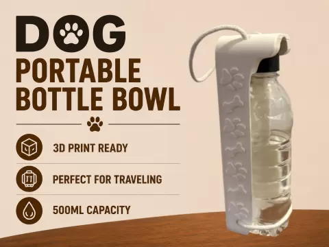 Dog Portable Bottle Bowl