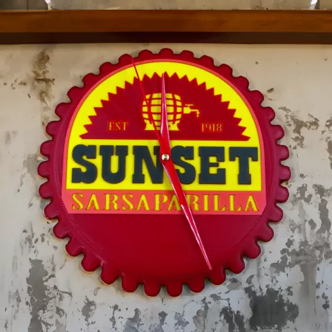 Sunset Sarsaparilla - Fallout Inspired Clock
