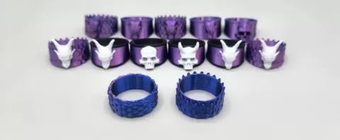 Dragon and Skull ring bundle