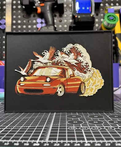 Framed Miata