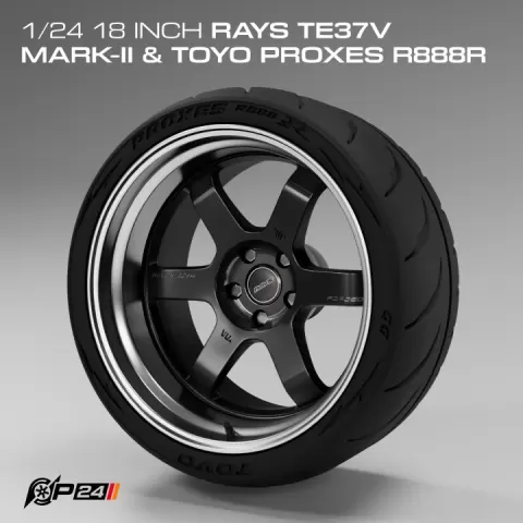 1/24 18 INCH RAYS TE37V MARK-II & TOYO PROXES R888R by Phong Nguyen