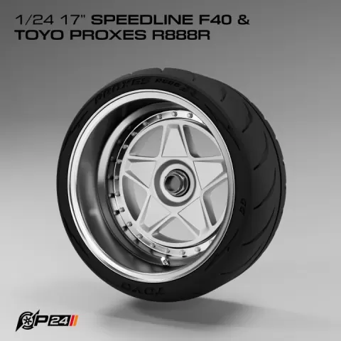 1/24 17" Speedline F40 & Toyo Proxes R888R by Phong Nguyen