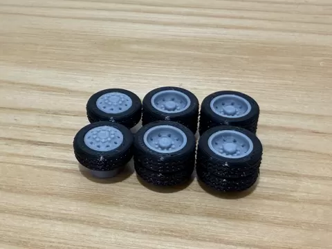 1/64 Wheels and Tires | Semi Trucks and Trailers