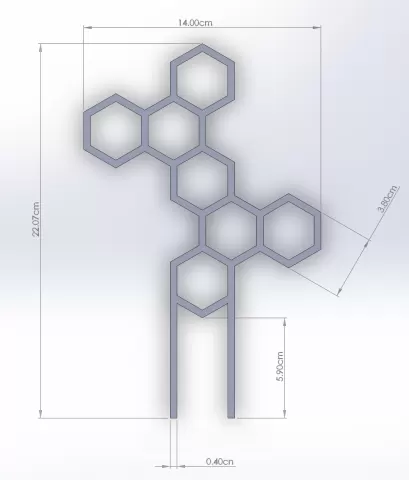 Hexagonal Plant Supports - with extensions
