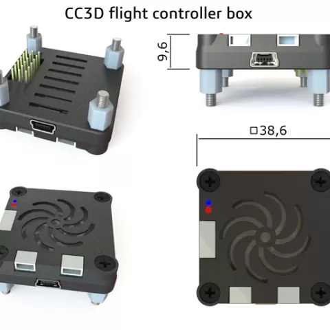 CC3D flight controller box
