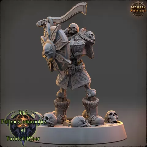 Wight Knight of the Bone Legion - The Fallen Camaradas of Tainted Moor by Daybreak Miniatures