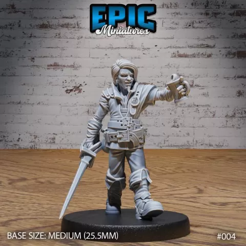 Tavern NPC Scoundrel / Human Warrior / Male Villager / Humanoid Character / Settler / Brave Fighter / Village Guard/ Mysterious Colonist by Epic-Miniatures