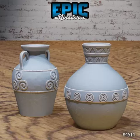 Urn V3 V4 / Safari Environment / African Theme Equipment / Tribal Items / Jungle Utopia Item / Southern Decoration Encounter by Epic-Miniatures