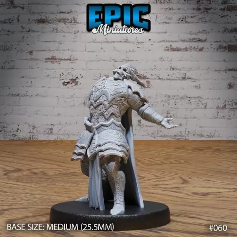 Skeleton Overlord / Undead Soldier / Evil Skelet Warrior / Zombie Fighter / Evil Bone Kingdom / Walking Dead Monster Army / Rotting Humanoid / Graveyard Encounter by Epic-Miniatures