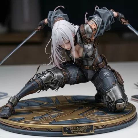 Cyber ​​Assassin: Elite Prototype Figure 🦾✨