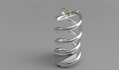 Helix key ring