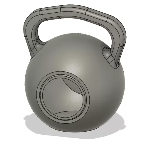 DIY Concrete Kettlebell Shell