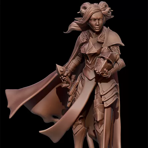 Tiefling Crusader by Alchemy Inc.