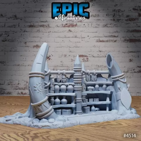 Safari Merchant Store / Safari Environment / African Theme Equipment / Tribal Items / Jungle Utopia Item / Southern Decoration Encounter by Epic-Miniatures