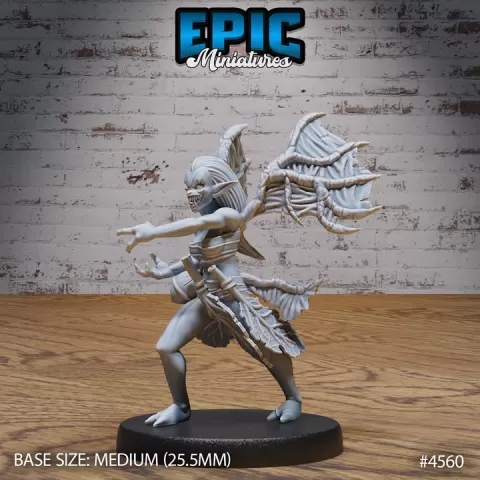 Blood Spawn Attack / Vampire Folk / Undead Female Warrior / Dracula Creature / Zombie Beast / Tortured Soul / Evil Spirit / Walking Dead / Graveyard Encounter by Epic-Miniatures