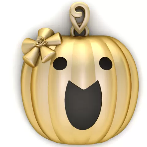 Cute Pumpkin Ghost Pendant