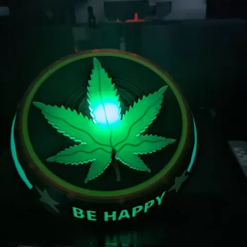 Weed/Cannabis Leaf 3D LED Lamp