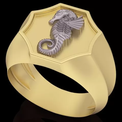 Seahorse ring