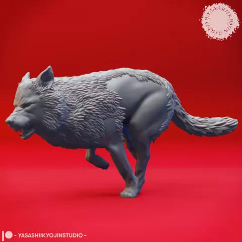 Wolf - Tabletop Miniature by YKS Miniatures