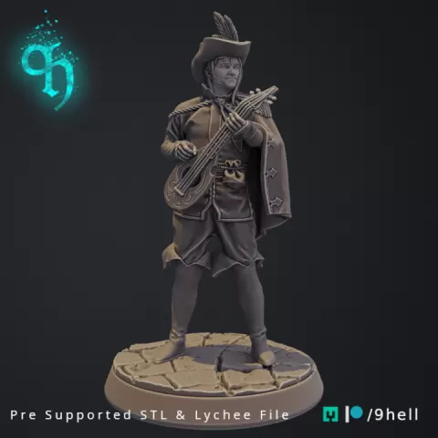Human Male Bard by 9hell