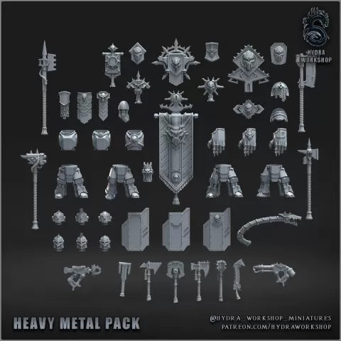 Heavy metal pack by Hydra workshop miniatures