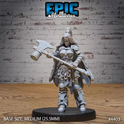 Barbarian Warrior Female / Arctic Warrior / Frozen Human / Snow Fighter / Wildling / Woodland Encounter by Epic-Miniatures