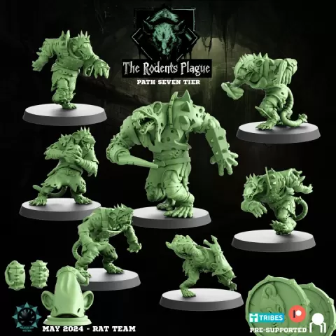 RATMEN - SEVEN - The Rodents Plague - Fantasy Football by Realm of Paths
