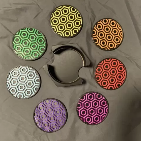 Hexagon Coaster Set - Voxel3D