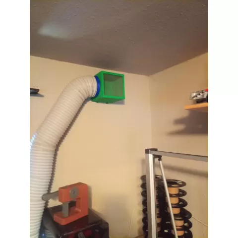 Portable A/C intake relocation and filter upgrade