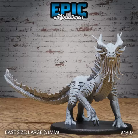 Guard Drake Gold / Legendary Dragon / Mountain Encounter / Magical Mount Beast / Dragonborn / Draconic Army by Epic-Miniatures